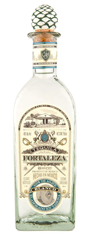 Tequila Fortaleza Blanco, source-credited bottle photograph